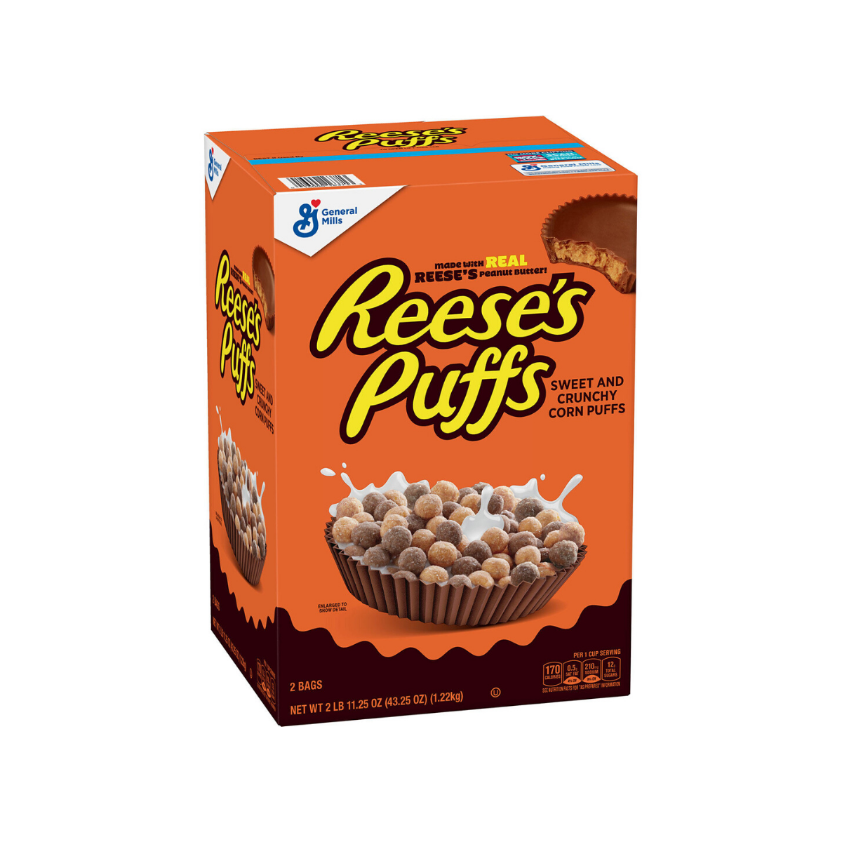 Telman Reese's Puffs Cereal Peanut Butter Chocolate